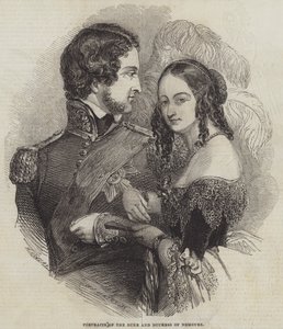 Portraits of Duke and Duchess of Nemours by Henry Anelay